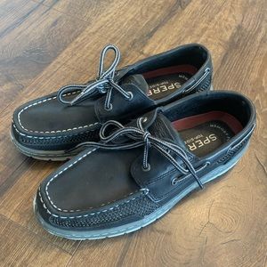 Men’s Sperry Top-Sider, Black, Size 7.5 with Memory Foam Cushion